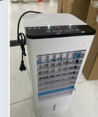 Climatiseur Mobile, 3 en 1 Rafraichisseur d'air Silencieux avec 5.5L Large Réservoir d'eau, 3 Vitesses, 7H Minuteries, 60°Oscillation, Sans évacuation, Climatiseur Portable pour Chambre,Cuisine,Bureau