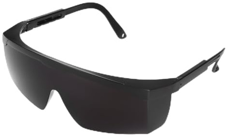 QUARKZMAN Schweißsicherheitsbrillen IR-Schatten 8 PSA-Schutzbrillen 150x105x54mm Lichtdichte Wrap-Around-Linse Leichte Schutzschweißbrille für Männer Frauen Augenschutz
