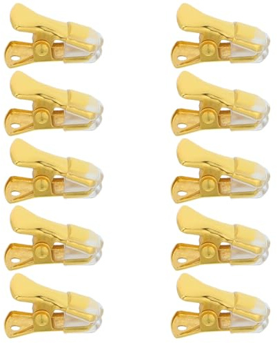 ABOOFAN Pinces Clips Métal Or pour Accessoires de Tissu et Casquettes Baseball, Lot de 20, Clips Polyvalents en Fer pour Couture et Création de Costumes