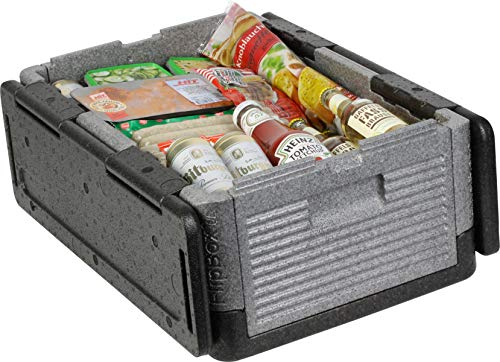 Flip-Box Big Isolierbox, 39L, 600x400x250mm, grau/schwarz