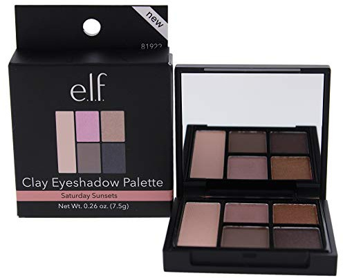 e.l.f. Long Lasting Wear Clay Lidschatten-Palette, Samstag Sonnenuntergänge, 7,4 g