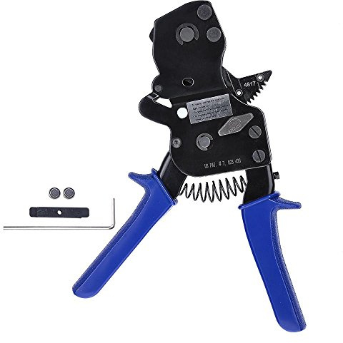 Yescom PEX Ratchet Cinch Clamp Tool for 3/8 1/2 5/8 3/4 1 Stainless Steel Clamp Rings ASTM F2098 One-handed Ratcheting Crimper