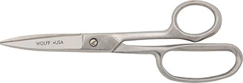 Professional Poultry Shears/Scissors - Made in USA by Wolff Industries - All Metal, High Leverage, Ergonomic Shears for Evisceration, Deboning, and Utility Poultry Processing (9 High Leverage)