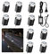 10er LED Einbaustrahler weiß led Einbauleuchte Bodeneinbaustrahler außen, IP67 wasserdicht 0,6W Ø32mm innen aussen Terrasse Küche Garten 4000K 12V