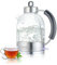 Meisterkoch Kessel-Wasserkocher WK-161G aus Glas, 1,6 Liter, Kalkfilter, Wasserstandsanzeige, Öffnen per Knopfdruck, Trockengehschutz & Abschaltautomatik, verdecktes Heizelement, BPA-frei, 2200 Watt