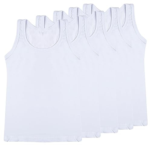 SGS 5-pack pojkar undertröjor många mönster tank topp finribbad bomull