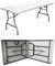 eacommerce Tavolo Pieghevole Richiudibile per Feste Sagre Fiere Giardino Campeggio Camping (180x75x72 cm, Bianco)