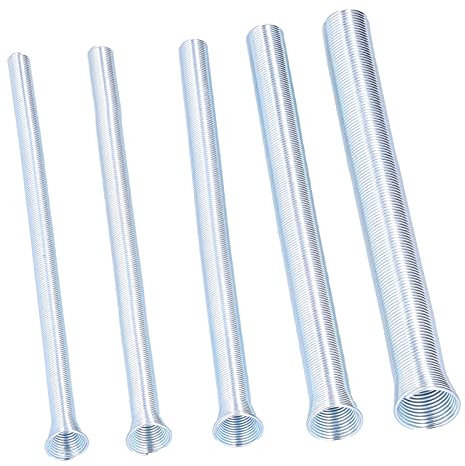 Set di Piegatrici per Tubi a Molla Elastica per Condizionatore D'aria, Materiali in Acciaio per Utensili, Super elasticità, Piegatura di Tubi in Rame e Alluminio di Varie