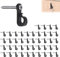 Zinc Alloy Hanger Hooks for Outdoor String Lights, Wall & Ceiling Mounting, Hanging Decorations (50)