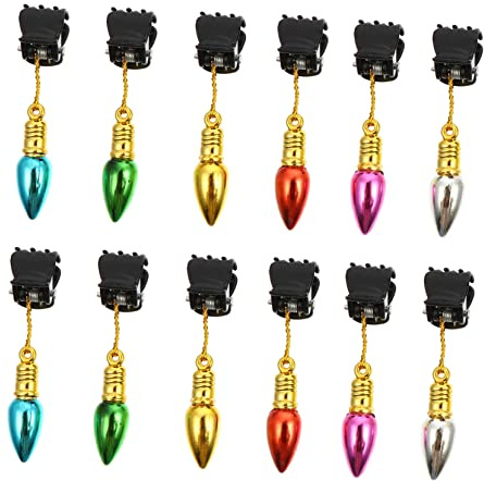 Alipis 24piezas Adornos Para Barba De Plástico Duradero Pinzas Decorativas Accesorios Faciales Para Hombre Fáciles De Usar