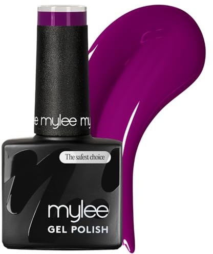 Mylee Gel Nail Polish 8ml [Lost Memories ] - UV/LED Soak-Off Nail Art Manicure Pedicure for Professional, Salon & Home Use [Purple Range] - Long Lasting & Easy to Apply