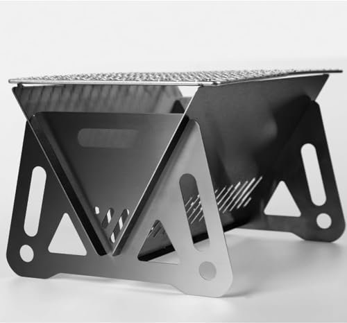 Portable Camping Charcoal Bbq Grill: Table Top Small Folding Barbecue Grill For Outdoor Travel Picnics