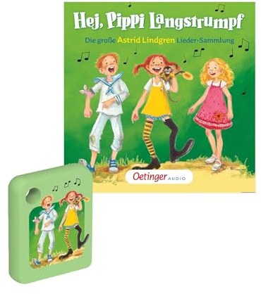 Galakto Fichas de audio: Astrid Lindgren - Hej, Pippi Calcetín largo. La gran colección de canciones de Astrid Lindgren, música para niños a partir de 4 años, tiempo de reproducción de unos 37 minutos