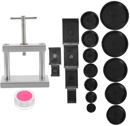 Garneck Kit de Réparation pour Montre à Quartz Presse pour Boîtier Outil de Remplacement de Pile Adapté pour Horlogers et Réparateurs