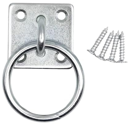 Generisch de fijación, fijación de Pared Cuadrada, Ayuda para Ascender | para el Montaje de Piezas, Accesorios de establo, Fines de Entrenamiento, Cabestro y