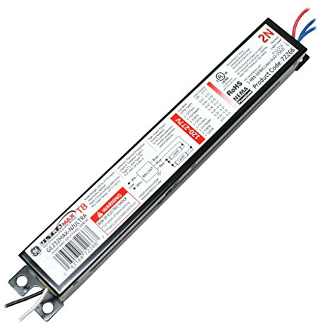 GE Lighting 72266 GE232MAX-N/ULTRA 120/277-Volt UltraMax Electronic Fluorescent T8 Multi-Volt Instant Start Ballast 2 or 1 F32T8 Lamps