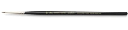 Winsor & Newton 5012020 serie 7 akvarellpenslar, Kolinski rund borste miniatyr nr 00 – 1,2 mm, kvalitet av handarbete | Världens finaste akvarellborste, Kolinsky sabelhår, rostskydd, sömlösa nickelpläterade hylsor, handgjord i England