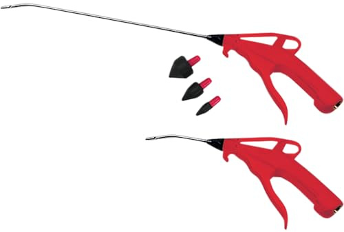 ATD Tools 8738 2-Piece Deluxe Air Blow Gun Set with 4/13 Angled Nozzle and Rubber Tip