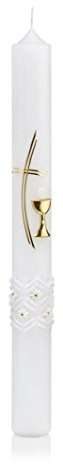 Wiedemann – Comunión de confirmación Vela, Cera, Oro, 40 x 4 cm