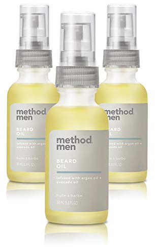 Method Men Beard Oil, Sea + Surf, 1 Ounce, 3 pack