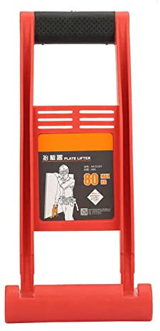 JUSTYINUO 80kg Abdos Chargeur de Plaque de Planche for lève-Panneau Chargeuse de contreplaqué Bâteau rainurée Forte avec poignée antidérapante en Caoutchouc Souple Outil de Levage Pièces de Rechange