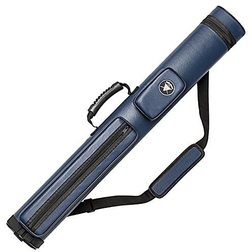 Adhafera Funda rígida para Taco de Billar, 2 x 2 Pulgadas, Hecha de Piel sintética, Accesorios para Taco de Billar