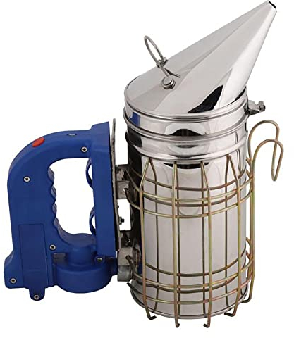 Bee Hive Smoker, Elektrischer Wiederaufladbarer Imkerei-Smoker mit Hitzeschild, Edelstahl Elektrisches Imkerei-Werkzeug (Keine Batterie)