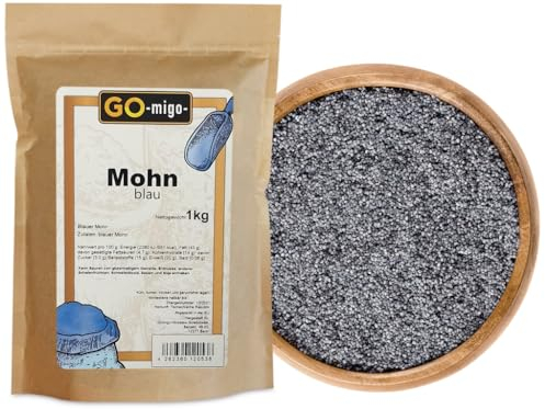 1kg Mohn Blau Premium Qualität - GOmigo 1000g