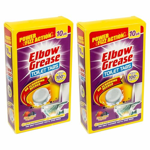 (Set of 2) All Purpose Toilet Cleaning Tablets – Powerful Odour Control & 100% Limescale Remover | Deep Cleaning for Toilet Bowl without Scrabbing | Berry Fresh Fragrance(Toilet Tabs)