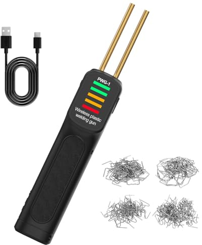 Kit de soudage sans fil, 300 W rechargeable, kit de réparation en plastique, protection contre la surchauffe, agrafeuse, soudeur, kit de soudure pour réparation de pare-chocs de voiture