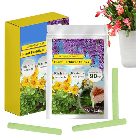 Lpsdssre Bastoncini Fertilizzanti per Piante da Interno,Facile Per La Cura Delle Piante - Rilascio Lento 18 Pezzi Nutrienti Naturali Per Piante D'Appartamento Giardino Fiori Alberi Sempreverdi