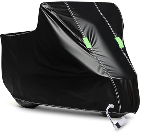 D-Lumina Telo Moto da Esterno Interno Telo Coprimoto Impermeabile Copri Moto 210D Poliestere Moto Copertura Antifurto Universale,per La Maggior Parte delle Moto,Scoote,Vespa etc.(245x105x125 cm) XL