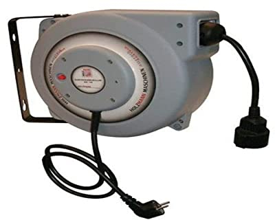 Holzmann Maschinen H050500023 Kabeltrommel 15.00 m Schwarz Schutzkontakt-Stecker