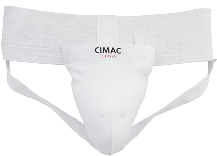 CIMAC Groin Guard - Martial Arts Groin Protectors, Elasticated Material with Reinforced Removable Cup, for MMA, Boxing, Muay Thai, Kickboxing, Karate, & Other Contact Sports