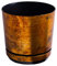 KORAD Pot de Fleur - Rouille 12 cm - Pot de Fleur avec Trous de Drainage et Soucoupe intégré, Pot de Fleur et de Plante décoratif pour l'intérieur DEKOR 12/033