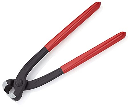 Alfykym 9 inch Ear Clamp Pliers Carbon Steel Ear Clamp Pincer Tool Single Ear Clamp Pincers Crimping Tool Remove Clamp Crimp Pliers Nail Puller Tool