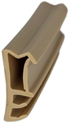 Flügelfalzdichtung für Holztüren und Holzfenster ► Dichtgummi ► Ersatzdichtung ► Gummidichtung ► Dichtprofil ► Langlebig und wartungsfrei (Beige)