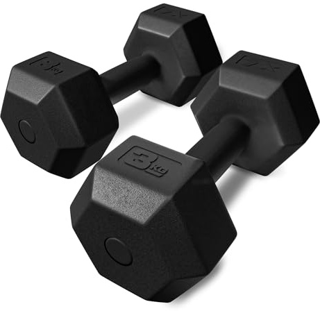 TREX SPORT Hanteln Set | Kurzhanteln 2er Set 2kg-20kg | Hanteln Frauen & Männer Set Dumbbell Set (2x3 kg)