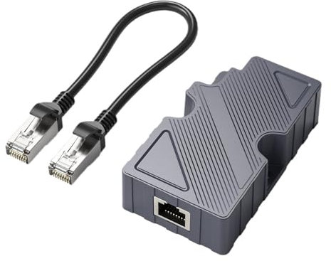 Kit Avvio Powerline Ethernet, Adattatore per Espansione Rete Domestica con Connessione Stabile, WiFi Esteso per Casa e Ufficio, Facile Installazione