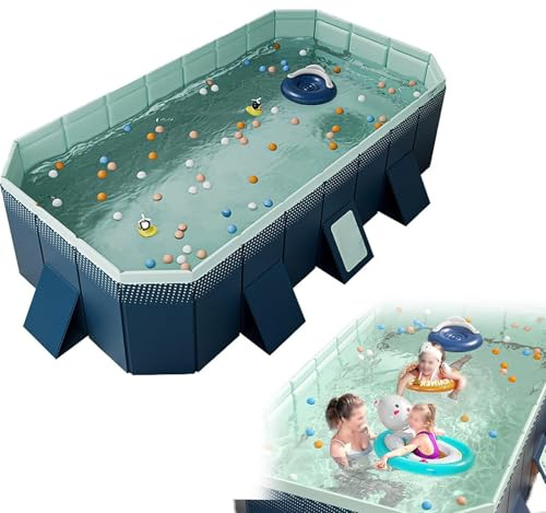 Piscina para perros grandes y pequeños, piscina plegable antideslizante para perros, piscina para perros de PVC grueso, piscina infantil resistente al desgaste para perros, bañera para perros 300cm
