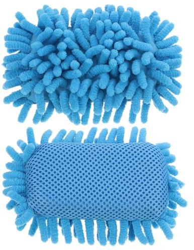 jojofuny 2 Pcs Chenille Board Eraser Sponge Soft Dry Erase Chalkboard Cleaner Lightweight Practical for School Office Whiteboard Surface Cleaning