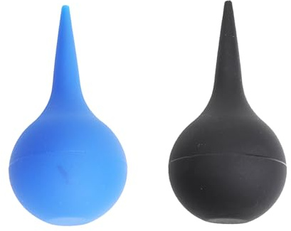 2 Pack Ear Syringe Bulb for Ear Wax, Reusable Rubber Ear Cleaner | 2-pack reusable rubber ear bulb syringe for simple ear wax cleaning at home.