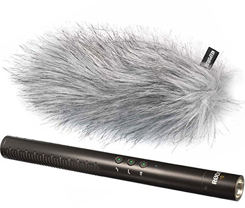 Rode NTG-4+ Plus - Micrófono direccional y protector de viento Keepdrum WSWH