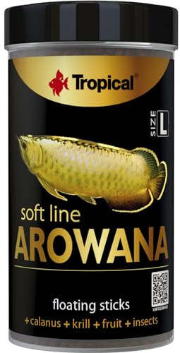 Tropical Soft Line AROWANA Size L 100ml / 32g - Alimento potenciador del Color para Las arawanas jóvenes