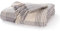 EHC Premium 100% Cotton Large 150 x 200 cm Tartan Throws for Sofa, Armchair Bedspread, Grey