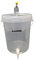 sil2018 Recipiente completo de fermentación de 25 litros – Set: fermentador con tubo de fermentación y goma de sellado y grifo de plástico, cubo para cerveza o vino con mango, transparente