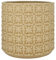Nordring Retro Übertopf Vintage Pflanztopf für Zimmerplanzen Blumentopf Cross M (12,5 cm ø), Elfenbein, Keramik
