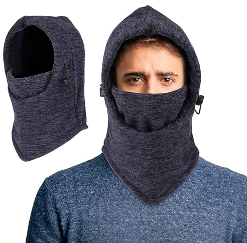 AYPOW Pasamontañas Térmicos de Invierno, Multifuncional Prueba de Viento Cálido Máscara De Esquí, Mascarilla Moto Térmica de Forro Polar, Gorro Cálido Invierno para Mujeres Hombres Correr Ciclismo