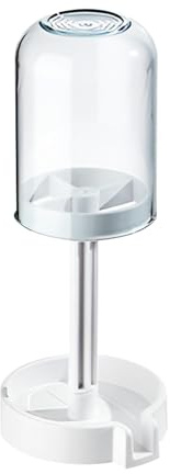 Portacepillos de Dientes con Taza, Portacepillos de Dientes con Tapa - Soporte para cepillo de dientes con 3 ranuras,Gadgets de baño, soporte para cepillos de dientes de ducha, almacenamiento de cepil