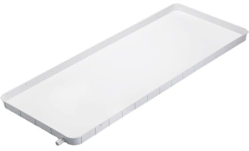 AC Drain Pan for Indoor/Outdoor Split Air Conditioner Heat Pump Systems Small Size with Drain Prevents Drips and Leaks